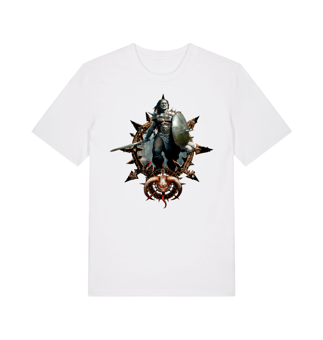 White Printed T-shirt Front